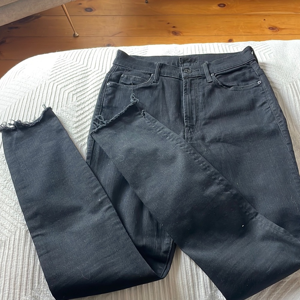 MOTHER black skinny jeans